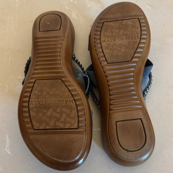 Italiana shoes Navy blue sandals size 8m - Picture 6 of 8